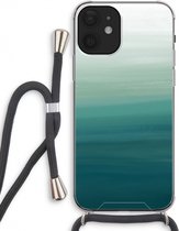 Case Company® - iPhone 12 hoesje met Koord - Ocean - Telefoonhoesje met Zwart Koord - Extra Bescherming aan alle Kanten en Over de Schermrand