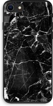 Case Company® - iPhone 7 hoesje - Zwart Marmer - Biologisch Afbreekbaar Telefoonhoesje - Bescherming alle Kanten en Schermrand