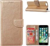 Samsung S22 Plus Hoesje - Samsung Galaxy S22 Plus hoesje bookcase goud wallet case portemonnee hoes cover hoesjes - 2x Samsung S22 Plus screenprotector