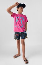 O'Neill T-Shirt Boys CALI ZOOM Fuchsia Red 104 - Fuchsia Red 100% Katoen Round Neck