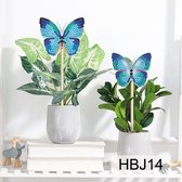 Diamond painting decoratieve plantensteker - vlinders