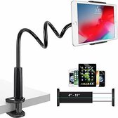 Jaard Tablet Houder Zwart -  Flexibel - Statief Met Klem - Smartphone Standaard - Selfie Stick - Mobiele Telefoon - Verstelbare Arm - Universele Maat