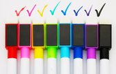 Nika's - whiteboard - stiften - 8 kleuren - magneet - met wisser - uitwisbaar