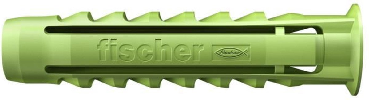 FISCHER - Viervoudig spreidanker SX Groen 10x50 mm - gemaakt van hernieuwbare grondstoffen - Doos van 45