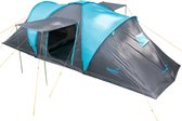Skandika Hammerfest 6 Protect Tent – Tenten – Koepeltent - Campingtent – Ingenaaide Tentvloer - Voor 6 personen – 200 cm stahoogte - Muggengaas – 2 slaapcabines – 620x220x200 cm (L