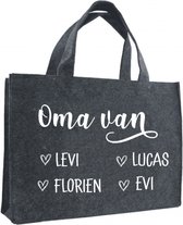 Bella Cadeau | Oma van tas | Gepersonaliseerde boodschappen tas | Moederdag Cadeau | Cadeau voor Oma