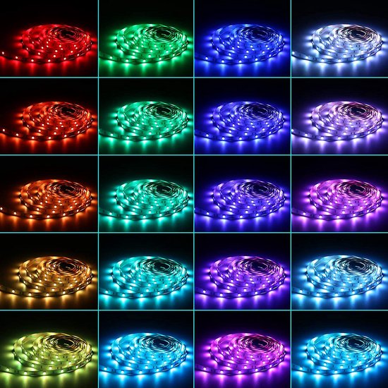 ALED LIGHT LED Strip RGB 5M SMD 5050 150 LED's LED strips, LED 12V voeding & 44... | bol.com