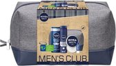 Nivea Men's Club Skincare Shower Gel 250ml + Crema 75ml + Moist Shaving Foam 200ml + Balsamo Facial 5 5 + Neceser