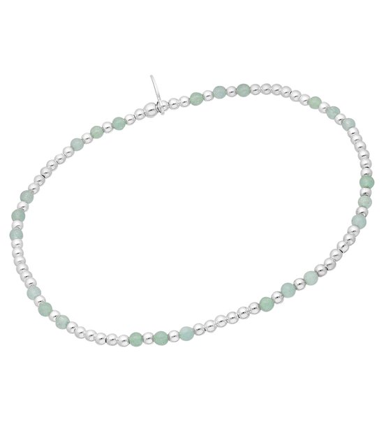 Bracelet Perles en argent 925 avec Jade