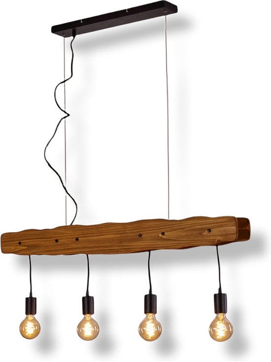 Eglo Mongu 1 Vintage hanglamp, 3-lichts, Afrikaanse boho, hanglamp van bast en staal, voor eettafel of woonkamer, in natuur/zwart, E27-fitting Eglo Mongu 1 Vintage hanglamp, 3-lichts, Afrikaanse boho, hanglamp van bast en staal, voor eettafel of woonkamer, in natuur/zwart, E27-fitting