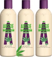 Aussie Nourish Voedende Hennep Shampoo - Pak Je Voordeel - 3 x 300 ml