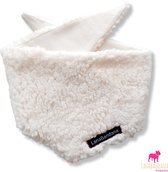 LanaBandana Dogwear | Hondenbandana | Knoopbandana Teddy White maat S LanaBandana Dogwear | Hondenbandana | Knoopbandana Teddy White maat S