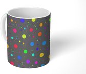 Mok - Koffiemok - Design - Patronen - Space - Kleuren - Mokken - 350 ML - Beker - Koffiemokken - Theemok