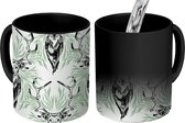 Magische Mok - Foto op Warmte Mokken - Koffiemok - Design - Hert - Gewei - Magic Mok - Beker - 350 ML - Theemok