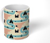Mok - Koffiemok - Design - Kaart - Boom - Mokken - 350 ML - Beker - Koffiemokken - Theemok
