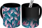 Magische Mok - Foto op Warmte Mokken - Koffiemok - Jungle - Bloem - Patronen - Tropisch - Magic Mok - Beker - 350 ML - Theemok