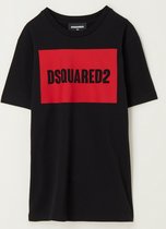 Dsquared2 T-shirt - Zwart/ Rood - Maat 128