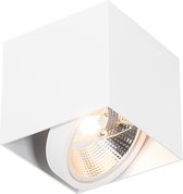 QAZQA box - Design Plafondspot | Spotje | Opbouwspot - 1 lichts - L 130 mm - Wit -  Woonkamer | Slaapkamer | Keuken