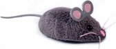 kattenspeeltje Mouse 11 x 3,8 cm polyester donkergrijs