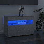 Tv-meubel met LED-verlichting 60x35x40 cm betongrijs