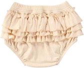 Baby meisjes short crème maat 80 | broekje | elastisch | korte broek | pofbroekje | roezel