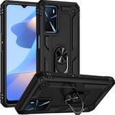 oTronica Armor Backcover Geschikt Voor Samsung Galaxy A33 (5G) hoesje met ringhouder - Zwart