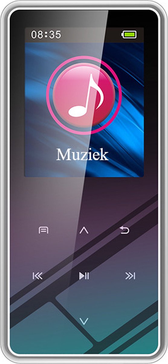 Mp3 speler Bluetooth, Mp4 speler & voice recorder in 1 - FM Radio - 32GB - Inclusief oordopjes