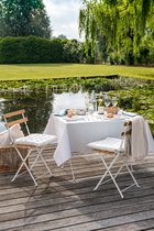 Mistral Home Tafelzeil - 140x240 cm - Tafellaken PEVA - Afwasbaar - Gestreept grijs wit