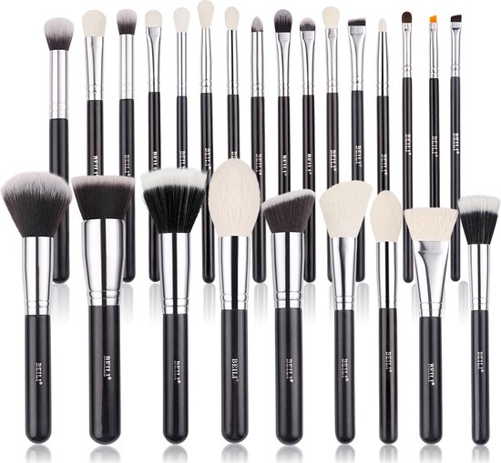 Beili Professionele make up kwasten set – 25 delig – Met foundation kwast – Met poeder kwast – Met oogschaduw kwast