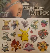 Pokemon Tattoo - Pikachu - Pokemon go - Ash - Tattoo - Plakplaatje - Jongens - Meisjes - Stoer