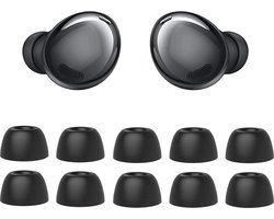 Oordopjes geschikt voor Samsung Galaxy BudsPro - Samsung Galaxy Buds Pro tips - Samsung Galaxy Buds Pro vervanging tips - 5 paar oordopjes voor Samsung Galaxy Buds Pro - Zwart / Medium