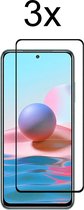Xiaomi Redmi 10 5G screenprotector - Beschermglas Xiaomi Redmi 10 5G screen protector glas - Full cover - 3 stuk