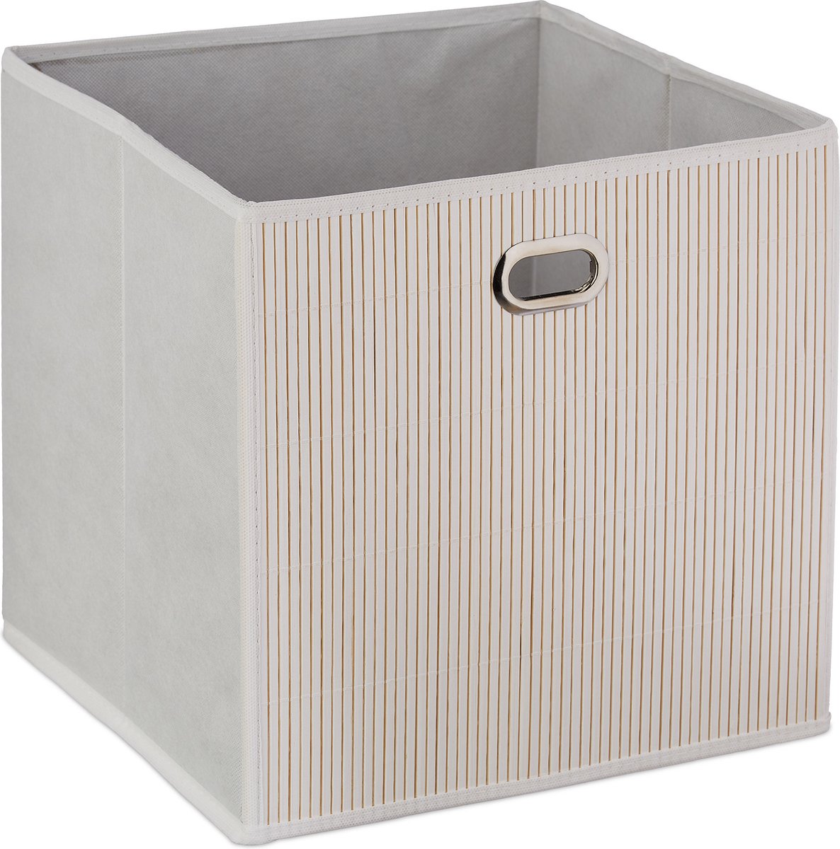 1 x opbergmand, stoffen bekleding, bamboe, rechthoek, badkamer, accessoires, speelgoed, HxBxD: 20x31x31 cm, bruin 1 x opbergmand, stoffen bekleding, bamboe, rechthoek, badkamer, accessoires, speelgoed, HxBxD: 20x31x31 cm, bruin
