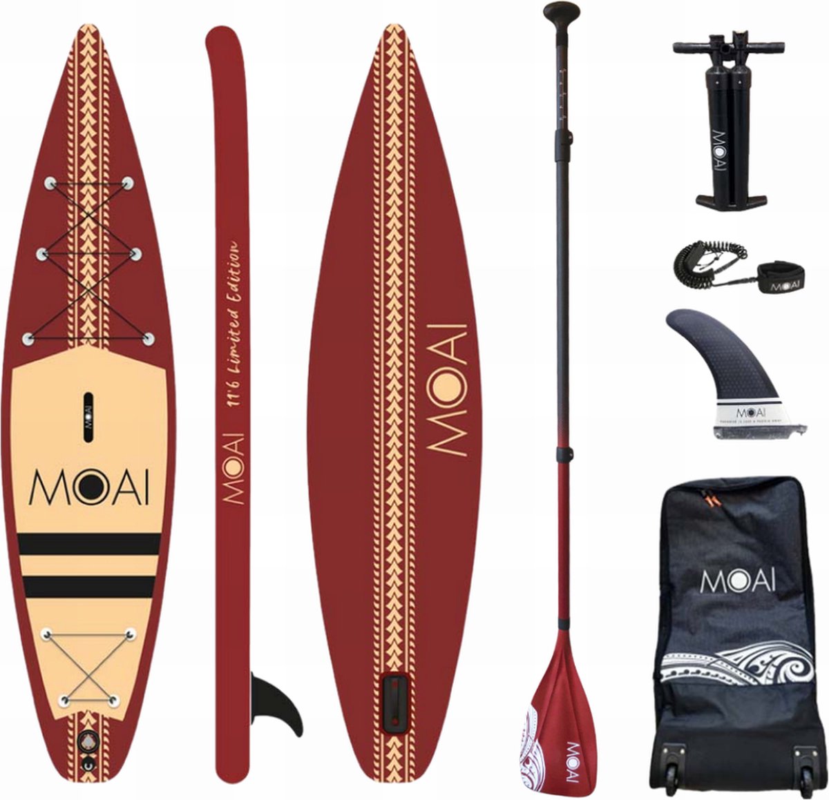MOAI Touring 12'6 (Limited Edition) - Opblaasbare supboard - 15PSI - Allround - Gevorderd - Suppen