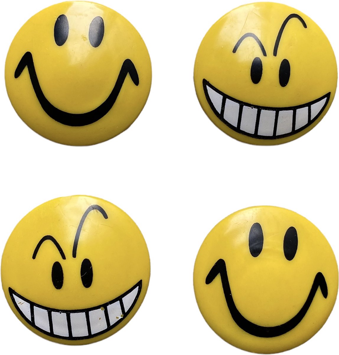 4 stuks Smiley Koelkast Magneten