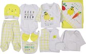 Miniworld-Baby newborn 10-delige kledingset -Kraamcadeau-Babyshower-babykleertjes unisex