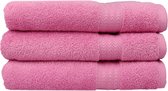 Rainbow Collection Badhanddoek - Badlaken roze set van 2 stuks 70x140cm 500gr