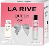 geurset Queen of Life 75-150 ml roze/goud 2-delig