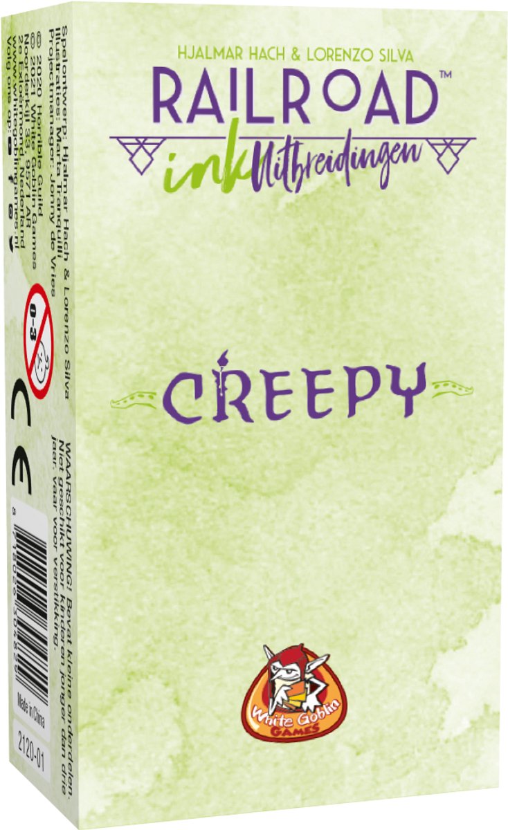 White Goblin Games - Railroad Ink Uitbreidingen: Creepy - Dobbelspel - 1 tot 4 spelers - mini uitbreiding - Roll & Write - Voor de hele familie