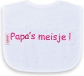 slabber Papa's meisje 40 cm katoen wit