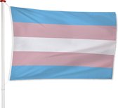 LGBTQ - Trans vlag 90x150 cm (LGBTQIA+, pride, love, LHBTI+, LHBTIQA+, gay, trans, bi, lesbo, homo)