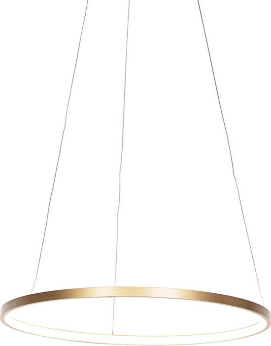Leuchten Direct anella - Hanglamp - 1 lichts - Ø 600 mm - Goud/messing