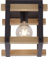 Paul Neuhaus planes - Industriele Plafondlamp - 1 lichts - L 25 cm - Bruin - Industrieel - Woonkamer | Slaapkamer | Keuken