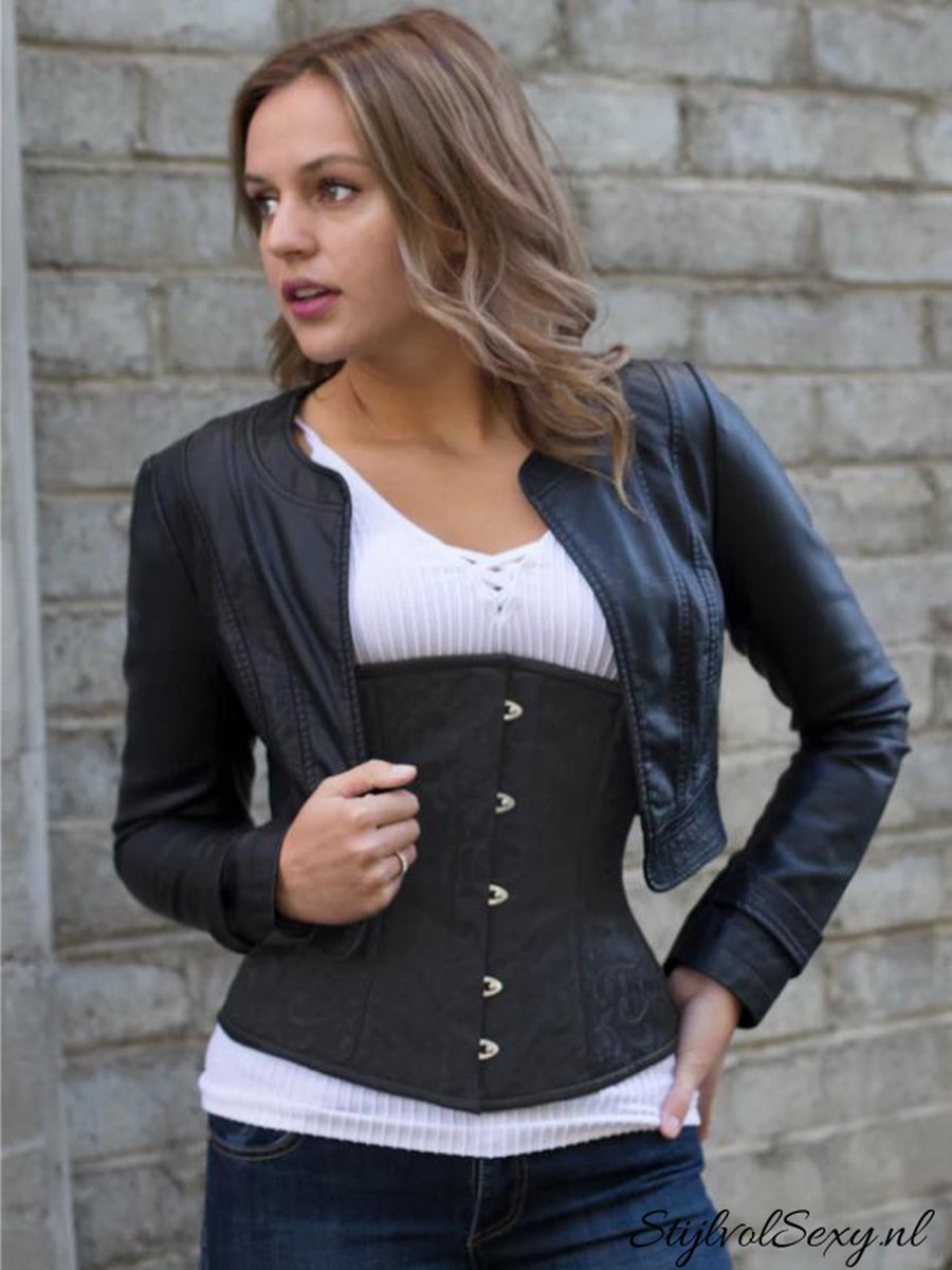 Goedkoopste Zwart underbust korset - Waist trainer | Maat 38 | Sexy Lingerie Korsetten