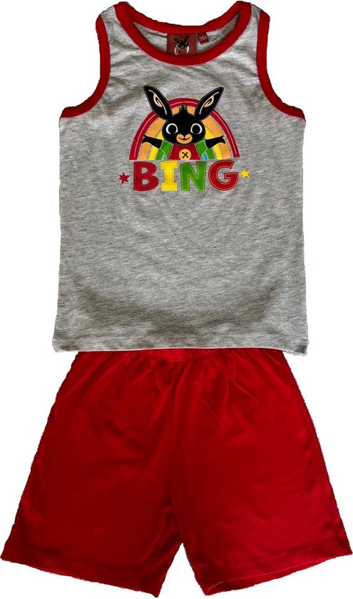 Bing pyjama rood - Bing shortama - Bing pyjama kort