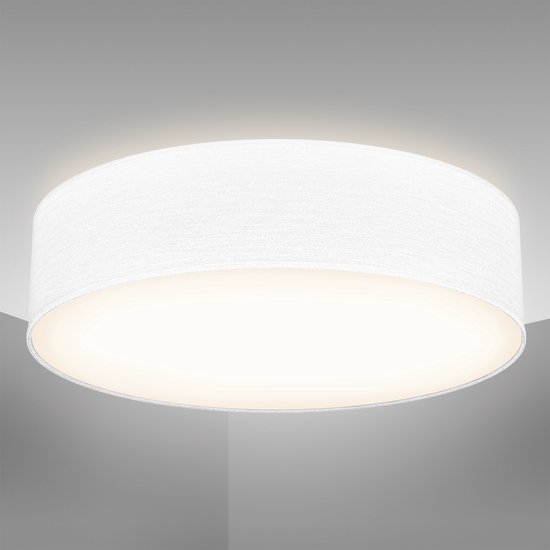 B.K.Licht - Plafondlamp - Ø38cm - wit - excl. 2x E27 lichtbronnen
