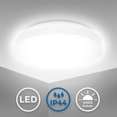 B.K.Licht - LED Badkamerverlichting - witte plafonniére -  badkamerlamp met 1 lichtpunt  - IP44 - Ø22cm - 4.000K - 900Lm - 10W