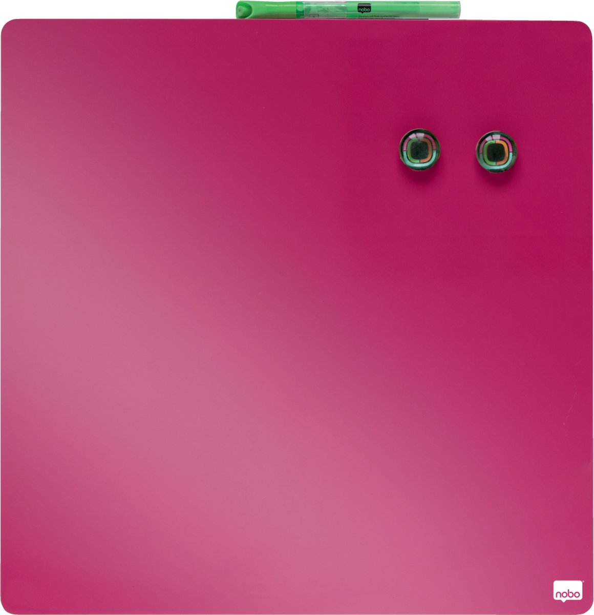 Nobo Droog Uitwisbaar Mini Magnetisch Whiteboard - Donkerroze