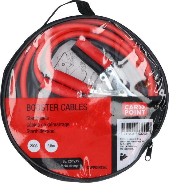 Cables de démarrage batterie 600 ampères en 4 mètres