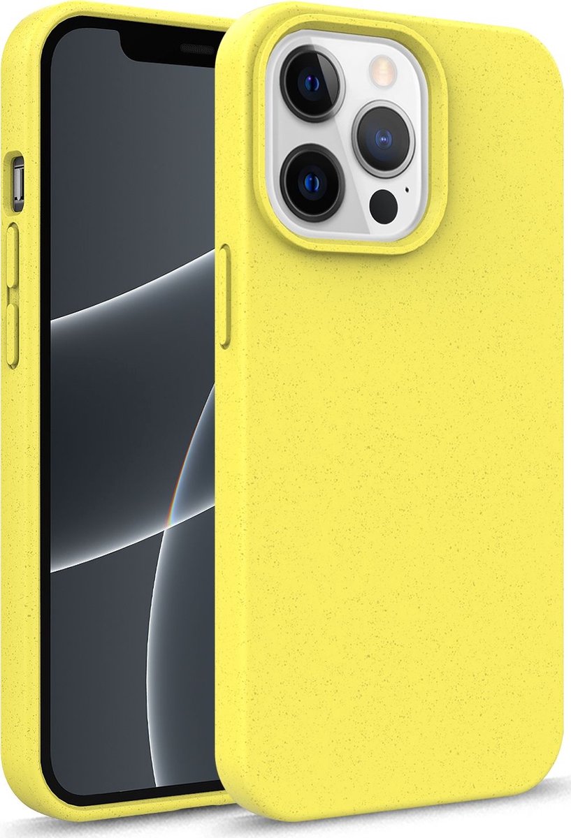 Mobigear Bio - Telefoonhoesje geschikt voor Apple iPhone 13 Pro Hoesje Eco Friendly Backcover - Geel